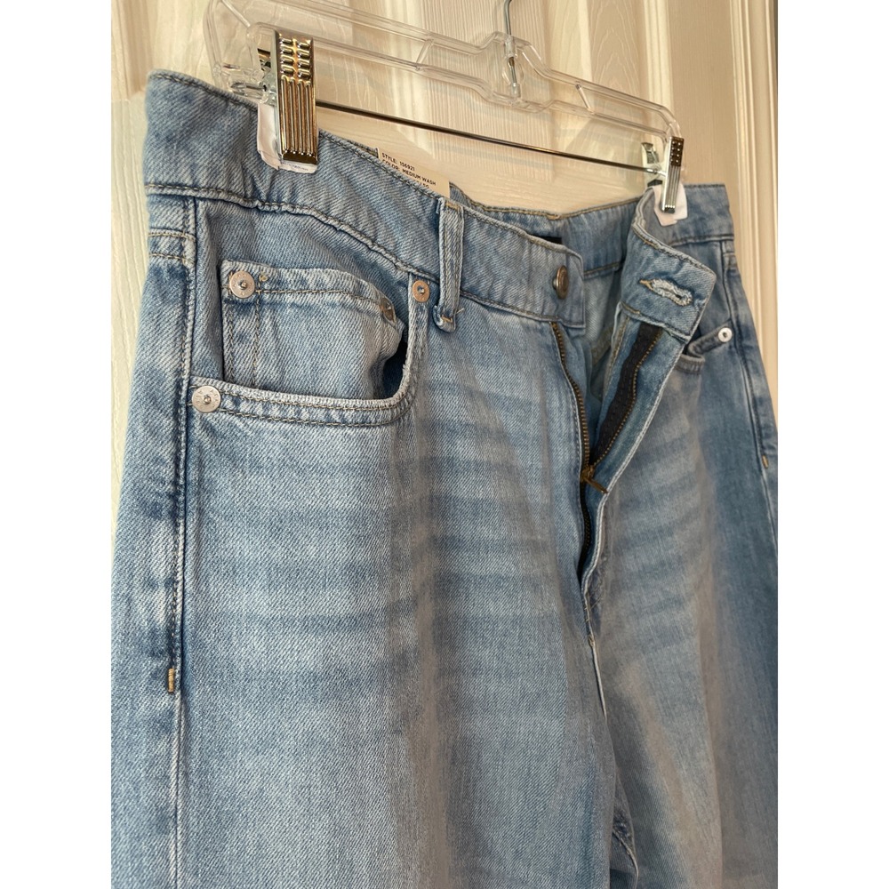 Aeropostale Jeans Women's 12 Blue New High Rise Wide Leg Non-Stretch Denim New - Picture 4 of 15
